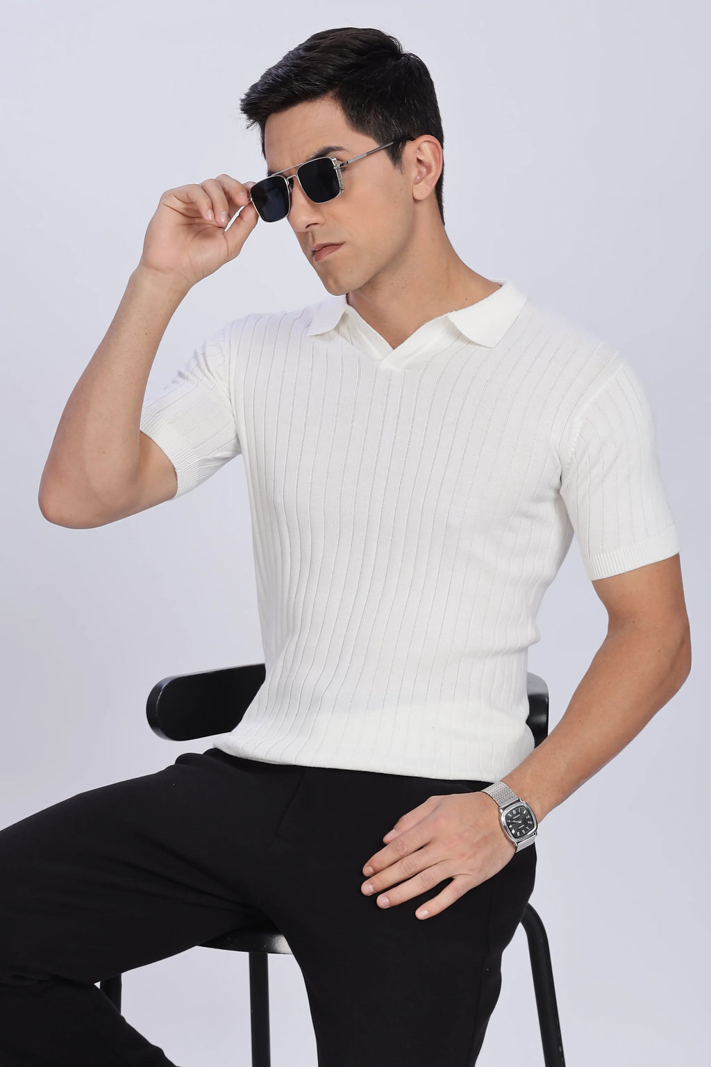 Manor Crest Polo White